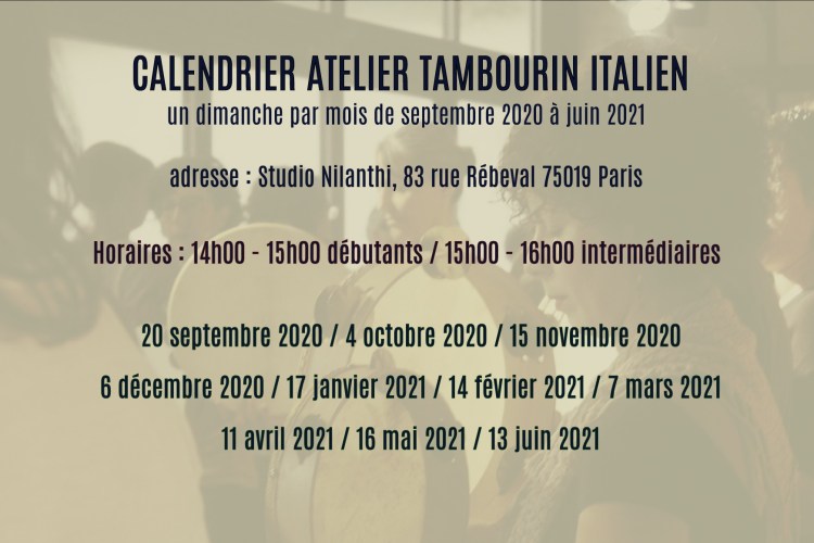 calendrier tambourin italien 2020 2021